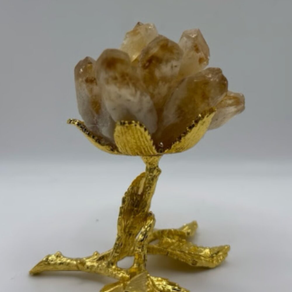 Crystal Gold Rose